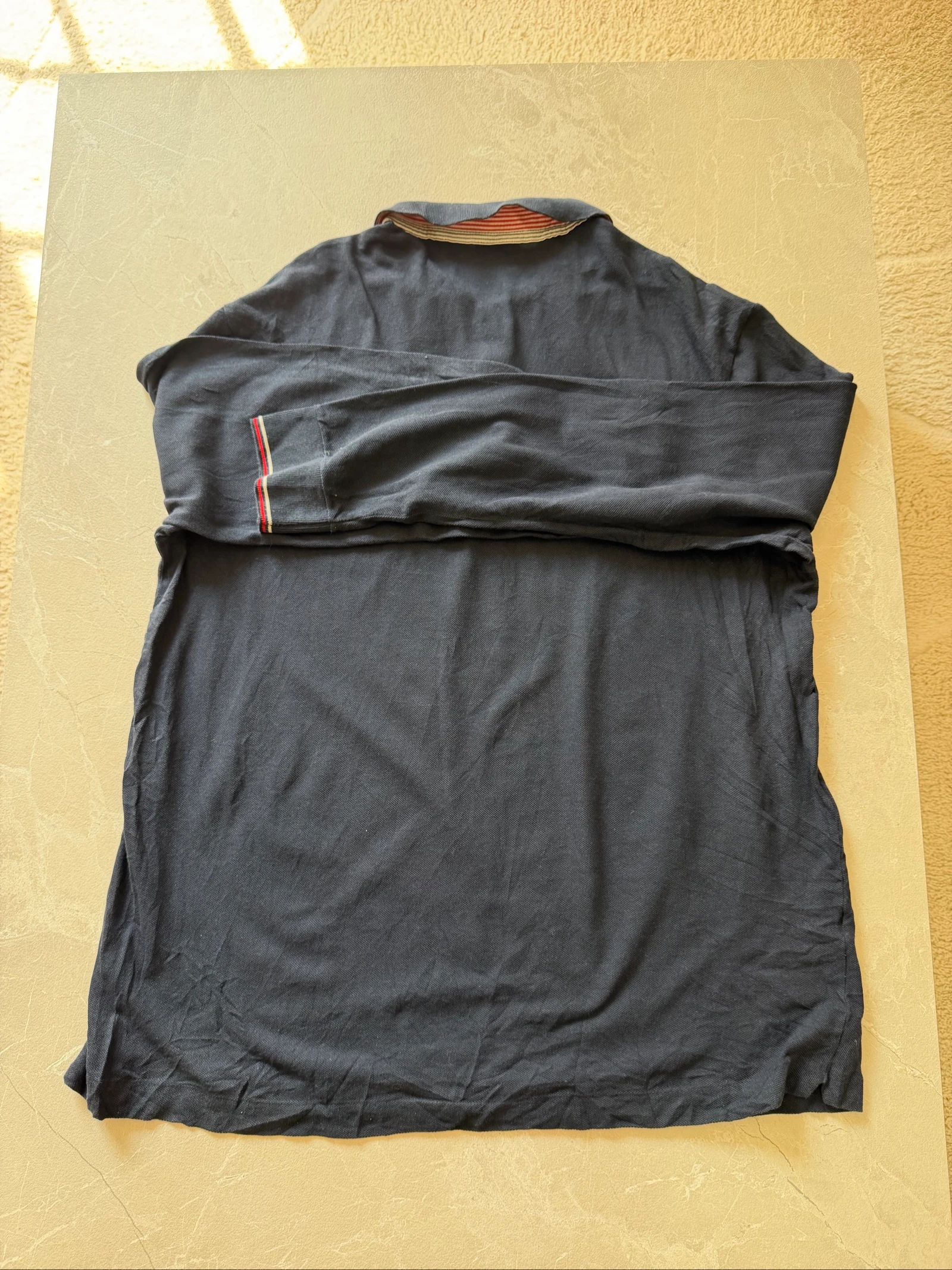 Polo Lacoste de manga longa azul marinho vintage – tamanho 6 (G) – photo 6